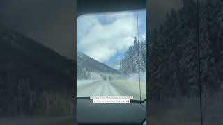 Driving the coquihalla ☃️❄️ #coquihalla #canada