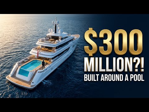 Inside the $300 Million Mystery Yacht Built Around a 55-Foot Swimming Pool