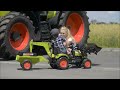 Vaikiškas traktorius su priekaba FALK CLAAS Arion Backhoe