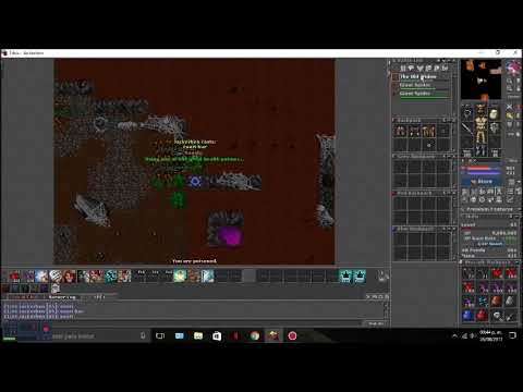 Tibia -The old widow - Giant spider task - knight lvl 85