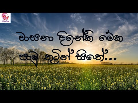 Wasana dineki meka song | වා‍ස‍නා‍ දි‍නේ‍කි‍ මේ‍ක‍ පා‍මු‍ තුටින් සි‍තේ‍ | Noorthi gee | නූර්ති ගී
