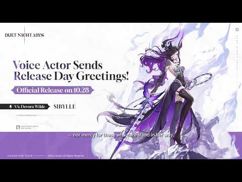 ✦ Sibylle's Voice Actor Sends Release Day Greetings!