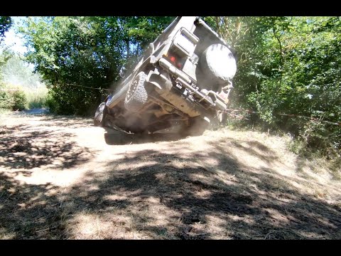 Mercedes Puch G  kurz vor dem Kippen auf der G-Amboree - Geländegängig 4x4