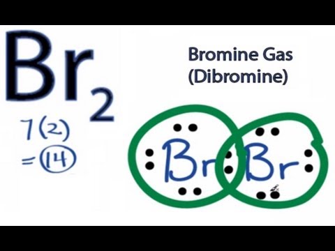 Electron dot diagram for br2