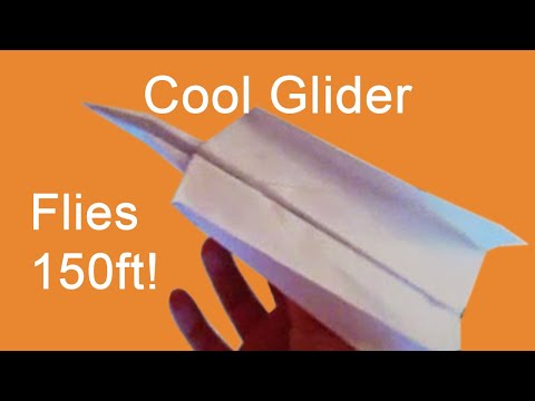 Cool glider (flies 150 feet)