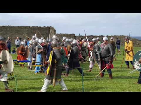Viking shieldwall battle