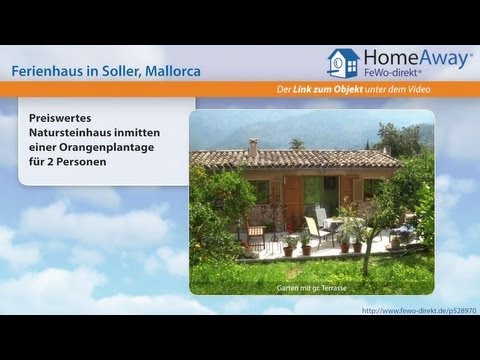 Soller: Preiswertes Natursteinhaus inmitten einer Orangenplantage für 2 - FeWo-direkt.de Video