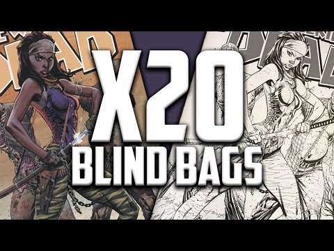 Unbagging x20 Walking Dead #19 MYSTERY Blind Bags