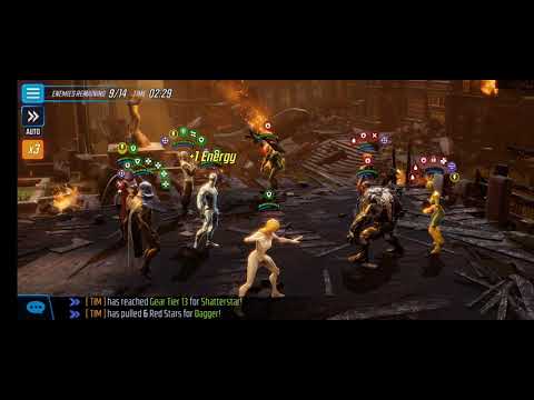 MSF: 1st time using partial New Warriors team on Doom 1 Mystic boss.  Deathpool, Cloak & Dagger