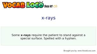Video thumbnail for x-rays