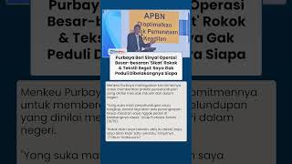 Menkeu Purbaya Ancam 'Sikat' Rokok & Tekstil Ilegal Bentar Lagi Akan Ada Penangkapan Besar-besaran