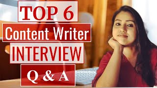 Content Writer Interview Questions & Answers - How to Prepare for Content Writing Job Interview
