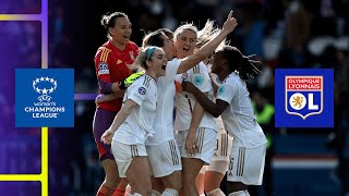 Olympique Lyonnais celebrate advancing to the 2024 UWCL Final 🇫🇷👏