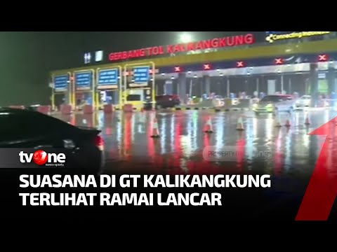 Arus Balik di GT Kalikangkung Terpantau Ramai Lancar | AKIM tvOne