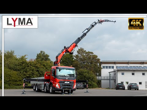 Volvo FMX 500 8x4 mit Fassi F545 RA 2.26 und FLY-JIB L426 | LYMA Kran- und Fahrzeugbau