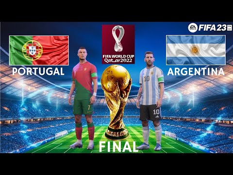 FIFA23 - Portugal vs Argentina (6-0) | Full Match l WORLD CUP Championship Final | PC™ Gameplay [60]