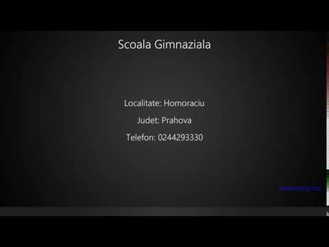 Scoala Gimnaziala Homoraciu