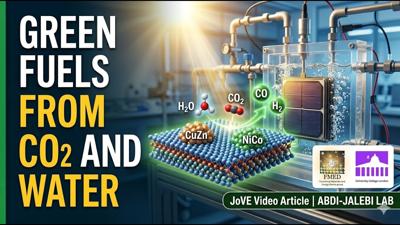 Solar-Driven Electrochemical Green Fuel Production from CO2 and Water