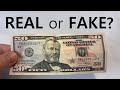 How To Tell If A 50 Bill Is REAL Or FAKE