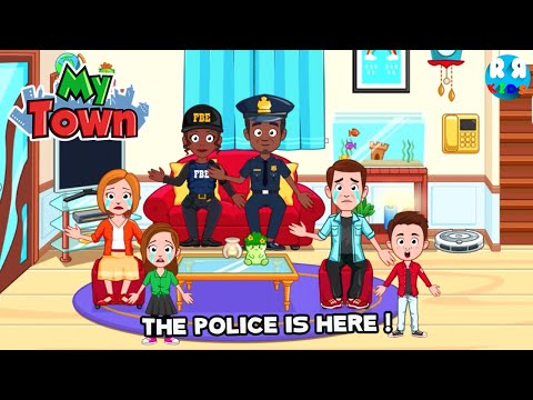 My Town  Home Family Doll House - The Police meet the Parents and Kids, WHY ??