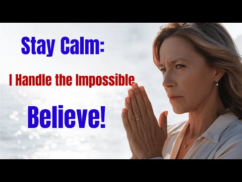 Keep calm, I do the impossible, stay calm and believe.