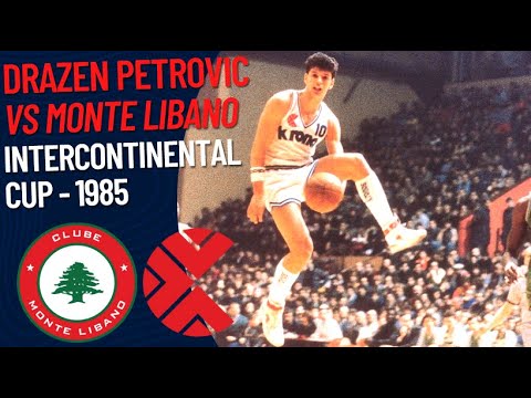 Drazen Petrovic VS Monte Libano | InterContinental Cup 1985