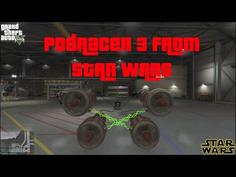 GTA V Podracer 3 Star Wars Mod With Darth Vader