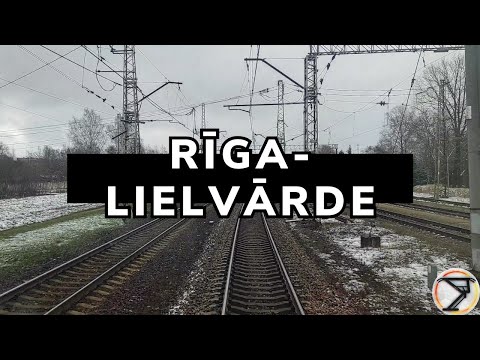 Таймлапс Рига-Лиелварде на поезде | Rīga-Lielvārde ar vilcienu