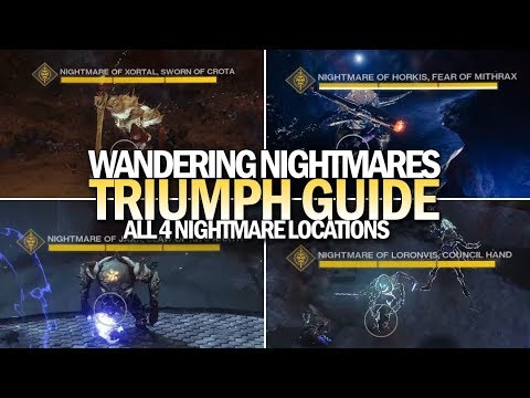Wandering Nightmares Triumph Guide - All 4 Locations [Destiny 2 Shadowkeep]