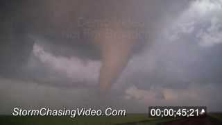 preview picture of video '5/18/2013 Sanford, KS Large Cone Tornado Stock Footage Catalog'