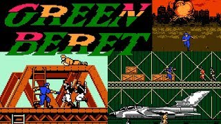 Green Beret (FDS · Famicom Disk System) video game port | full game completion session for 1 Player🎮