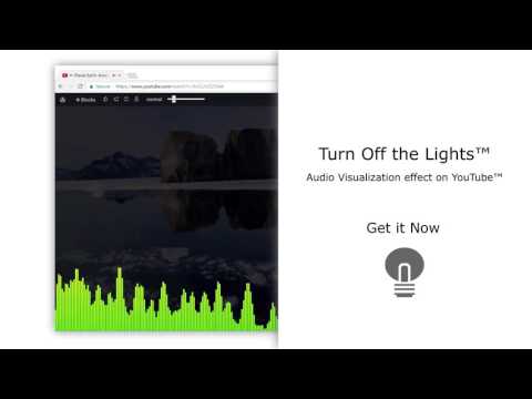 Audio Visualization Effect on YouTube website
