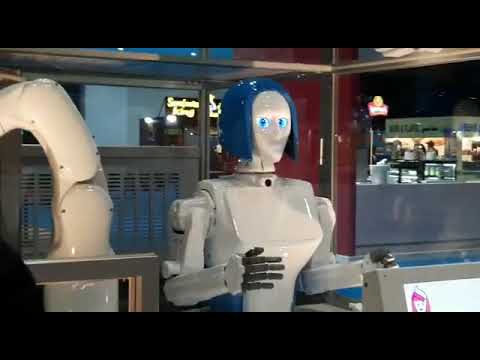 Robotic Ice cream machine at Modesh World