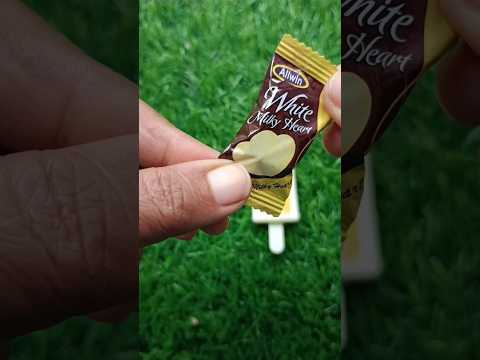 Allwin white milky heart chocolate -The milky delicious candy 🤍 #yummy #delicious #milky #candy