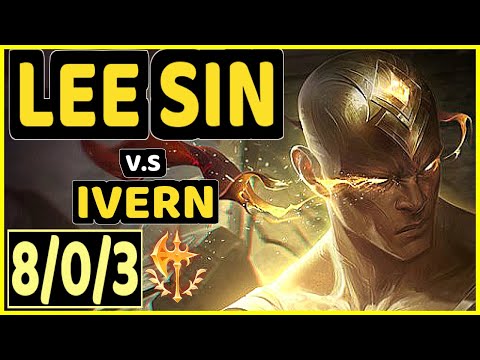 GILIUS (LEE SIN) vs IVERN - 8/0/3 KDA JUNGLE GAMEPLAY - EUW Ranked GRANDMASTER