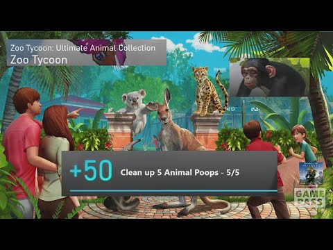 Zoo Tycoon: Ultimate Animal Collection Weekly Xbox Game Pass Guide - Clean up 5 Animal Poops