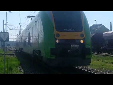 Odjezd vlaku ze stanice Žatec hl.n.