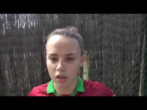 Ellen Knockaert tijdens Lady's Day SV Zulte Waregem op 15.08.2016