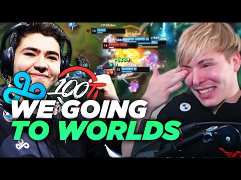 LS | CLOUD 9 IS GOING TO WORLDS! | C9 vs 100T Playoffs