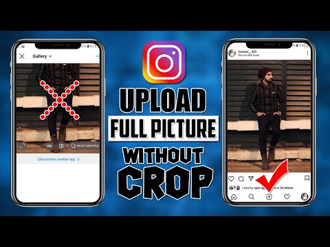 How To Upload Full Picture on Instagram 2021 | Without Cropping | Without White Background