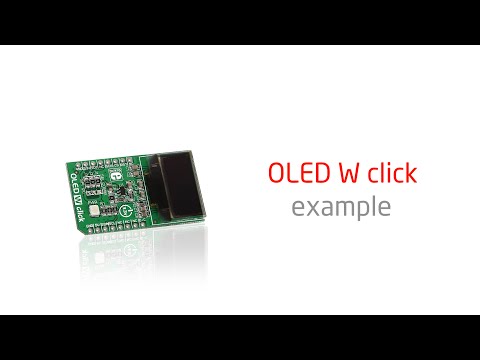 OLED W click - example