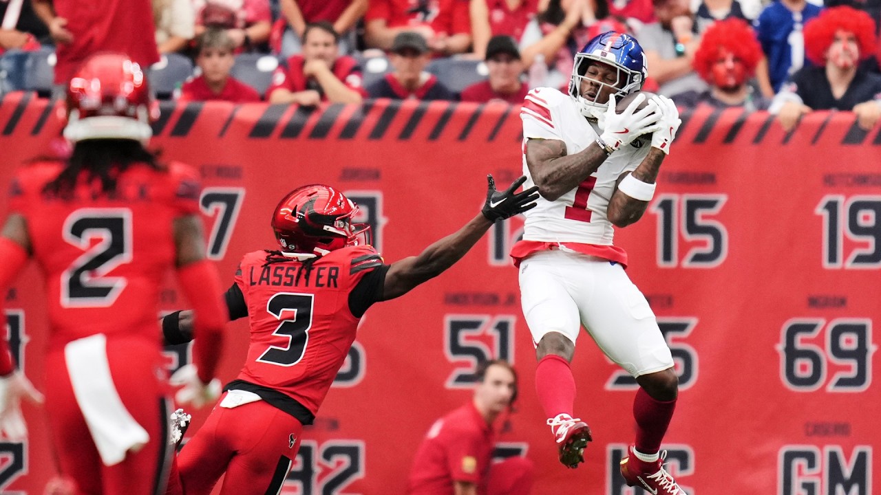 Every catch from Malik Nabers' 111-yard game vs. Texans | Week 7
