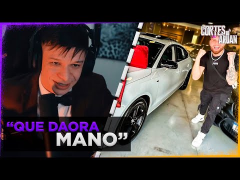 ARUAN REAGE A ESSE É MEU CARRO NOVO !! 😍🙏🏻 (FELIPE CORONADO) - Cortes do Aruan