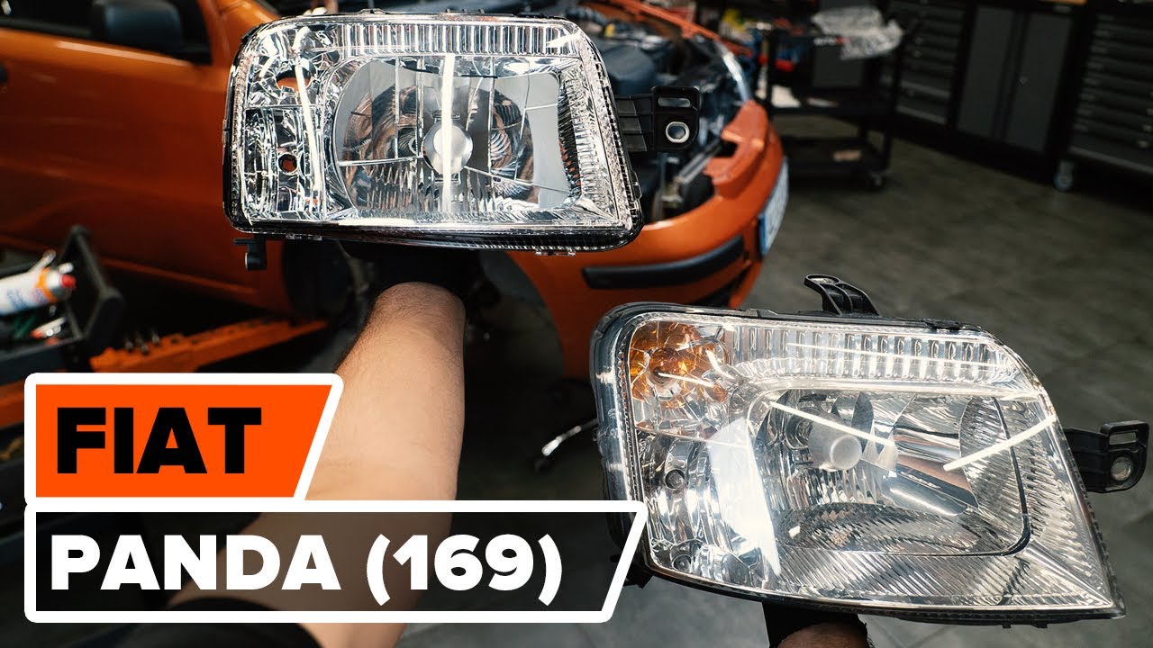 Cómo cambiar: faros delanteros - Fiat Panda 169 | Guía de sustitución