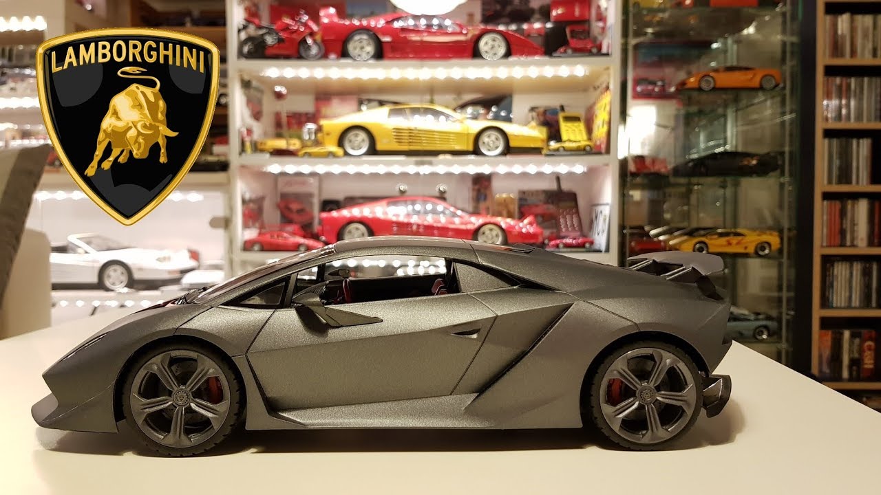 RC auto Lamborghini Sesto Elemento 1:18, šedá
