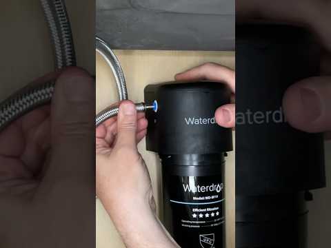 Super Easy Under Sink Water Filter Install!  ​@waterdropfilter.official #waterdropfilter