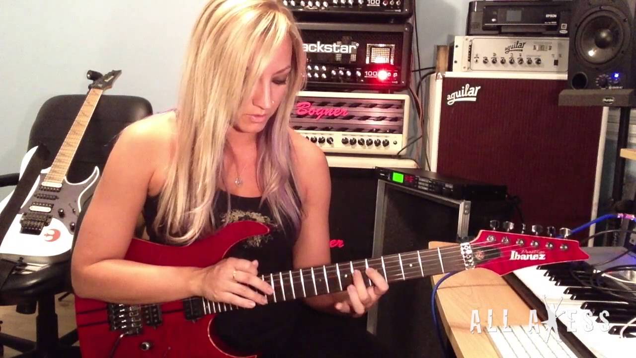 Nita Strauss Guitar Lesson - AllAxess University - Descending Run - Learn Guitar - YouTube