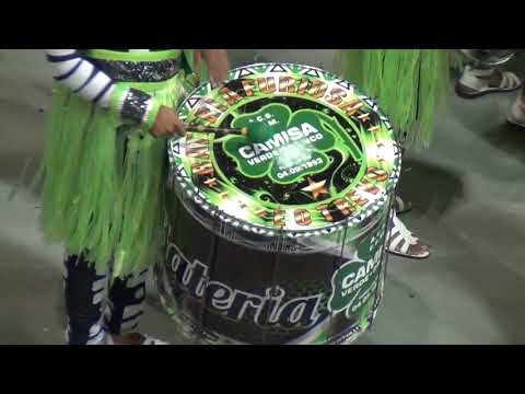Desfile Carnaval 2020 - Camisa Verde e Branco - Bateria Furiosa - Mestre Marcão