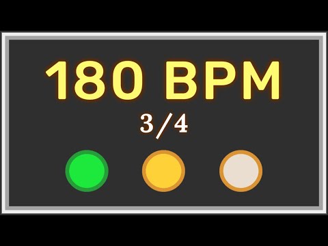 180 BPM 3/4 - Metronome with accent ⏳✔️