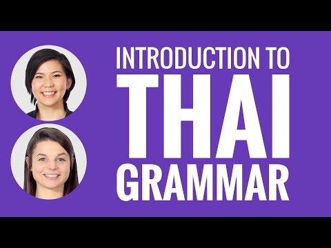 Introduction to Thai Grammar